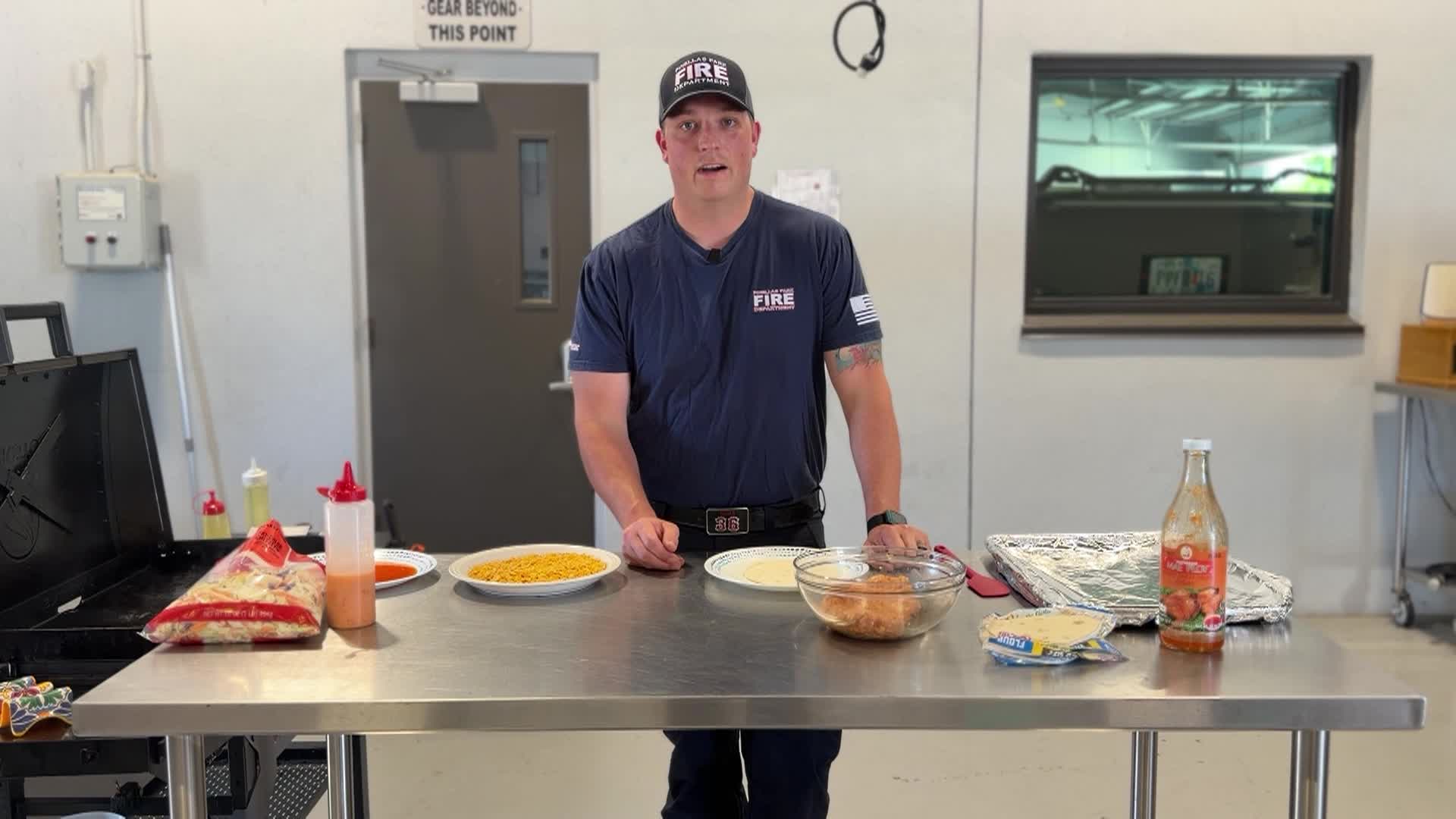 Thumbnail image for Firehouse Cuisine Ep. 5 Sweet Chili Chicken Smash Tacos